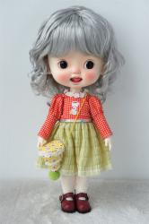 Lady Short Curly BJD Doll Wigs Synthetic Mohair JD260