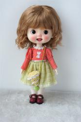 Lady Short Curly BJD Doll Wigs Synthetic Mohair JD260