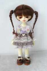 Lovely Long Mohair Twin Tail BJD Doll Wigs JD551