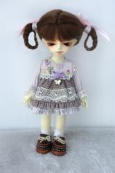 Lovely Twin Tail  BJD Mohair Wigs JD646