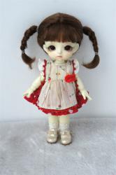 Lovely Long Mohair Twin Tail BJD Doll Wigs JD551