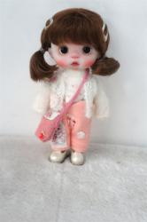 Lovely Short Braids BJD Mohair Doll Wig JD711