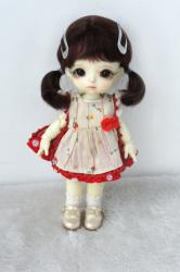 Lovely Short Braids BJD Mohair Doll Wig JD711