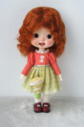 Newly Short Curly BJD Mohair Doll Wigs JD738