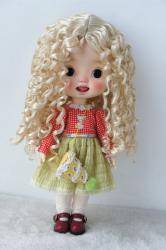 Long Curly BJD Synthetic Mohair Doll Wig JD073