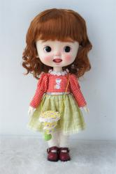 Lady Short Curly BJD Doll Wigs Synthetic Mohair JD260