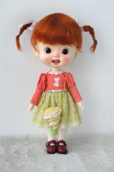 Lovely Twin Tail Mohair BJD Doll Wigs JD540