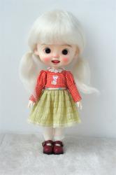 Pretty Two Braids BJD Mohair Doll Wigs JD060