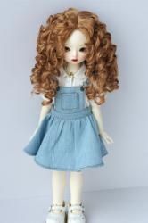 Long Curly BJD Doll Wig Synthetic Mohair JD073