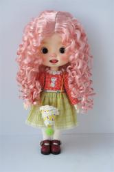 Long Curly BJD Synthetic Mohair Doll Wig JD073