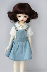 Fashion Short Curly BJD Doll Wigs Synthetic Mohair JD164