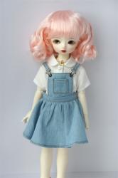 Fashion Short Curly BJD Doll Wigs Synthetic Mohair JD164