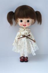 Lovely Twin Tail BJD Mohair Doll Wigs JD203