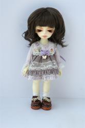 Lady Short Curly BJD Doll Wigs Synthetic Mohair JD260