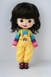 Lady Short Curly BJD Doll Wigs Synthetic Mohair JD260