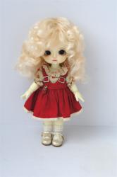 Newly Short Curly BJD Mohair Doll Wigs JD738