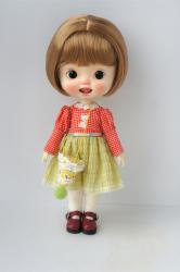 Cute Short BJD Synthetic Mohair Doll Wig JD765