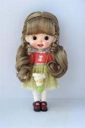 Pretty Long BJD Synthetic Mohair Doll Wig JD786B