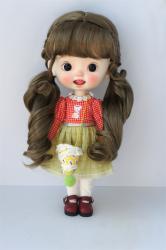 Pretty Long BJD Synthetic Mohair Doll Wig JD786B