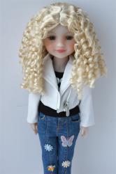 Long Curly BJD Doll Wig Synthetic Mohair JD073