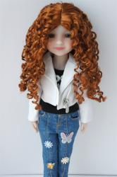 Long Curly BJD Doll Wig Synthetic Mohair JD073