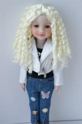 Long Curly BJD Doll Wig Synthetic Mohair JD073