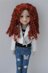 Long Curly BJD Doll Wig Synthetic Mohair JD073