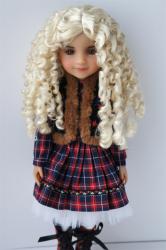 Long Curly BJD Synthetic Mohair Doll Wig JD073