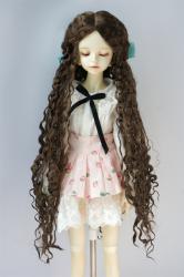 JD802 1/4 Pretty Long Curly BJD Doll Wigs MSD Synthetic Mohair Hair