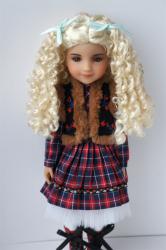 JD797 Long Pretty BJD Synthetic Mohair Doll Wig 