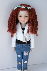 JD797 Long Pretty BJD Synthetic Mohair Doll Wig 