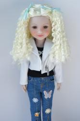 JD797 Long Pretty BJD Synthetic Mohair Doll Wig 