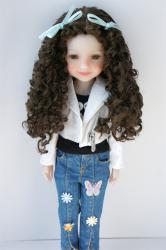 JD797 Long Pretty BJD Synthetic Mohair Doll Wig 