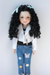 JD797 Long Pretty BJD Synthetic Mohair Doll Wig 