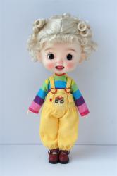 Double Pony Curly BJD Synthetic Mohair Doll Wigs JD048