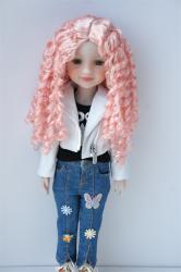 Long Curly BJD Doll Wig Synthetic Mohair JD073