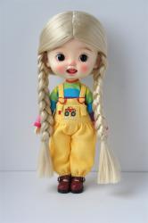 Mid Parting Pony BJD Synthetic Mohair Doll Wigs JD103