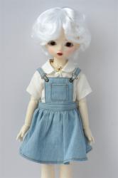 Fashion Short Curly BJD Synthetic Mohair Doll Wigs JD219