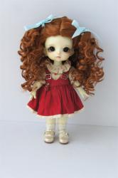 JD797 Long Pretty BJD Synthetic Mohair Doll Wig 
