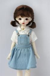 Lovely Two Braids BJD Mohair Doll Wigs JD736