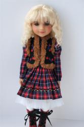 Cute Short Curly Mohair BJD Doll Wigs JD693