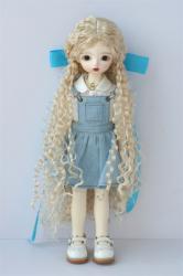 JD802 Pretty Long Curly BJD Doll Wigs YOSD Synthetic Mohair Hair