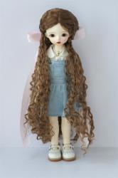JD802 Pretty Long Curly BJD Doll Wigs YOSD Synthetic Mohair Hair