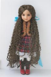 JD802 Pretty Long Curly BJD Doll Wigs Synthetic Mohair Hair