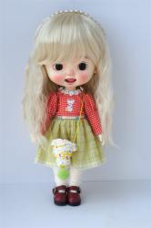 Newest Short curly BJD Synthetic Mohair Doll Wig  JD633