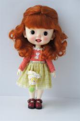 Lovely Curly BJD Mohair Doll Wigs JD543