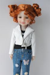 Cute Short Curly Synthetic Mohair BJD Doll Wigs JD491