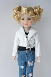 Cute Short Curly Synthetic Mohair BJD Doll Wigs JD491
