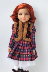 Lovely Short Curly BJD Synthetic Mohair Doll Wigs JD338