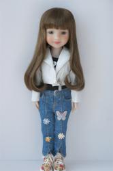 Pretty Long Synthetic Mohair Doll Wig JD319B